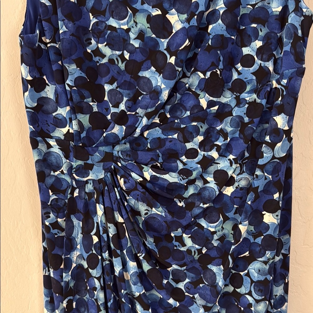 Connected Apparel Blue Embellished Midi Dress - Picture 5 of 7